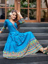 Morpich Colour Rayon Print Gown Collection Online Wholesale Aaradhna 2032